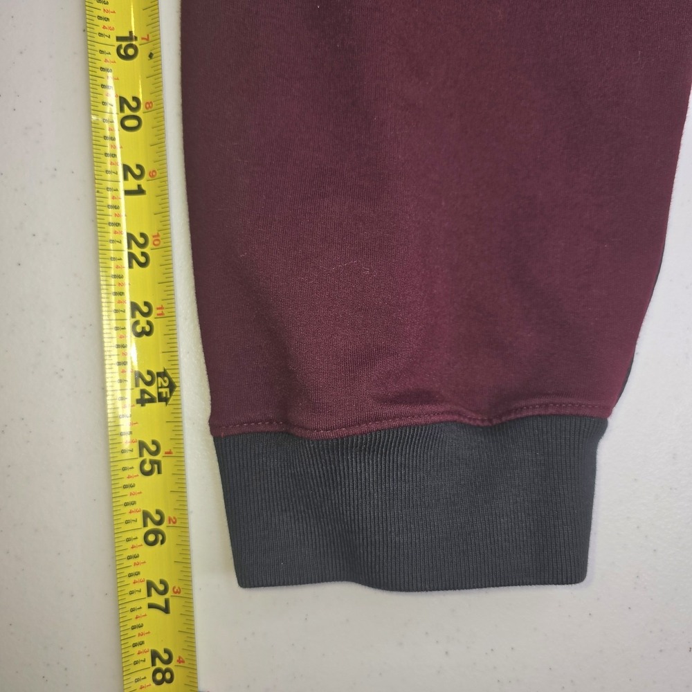 LAUREN‎ RALPH LAUREN Women's 3X Burgandy Joggers Faux Leather Trim -2392 - Picture 11 of 11
